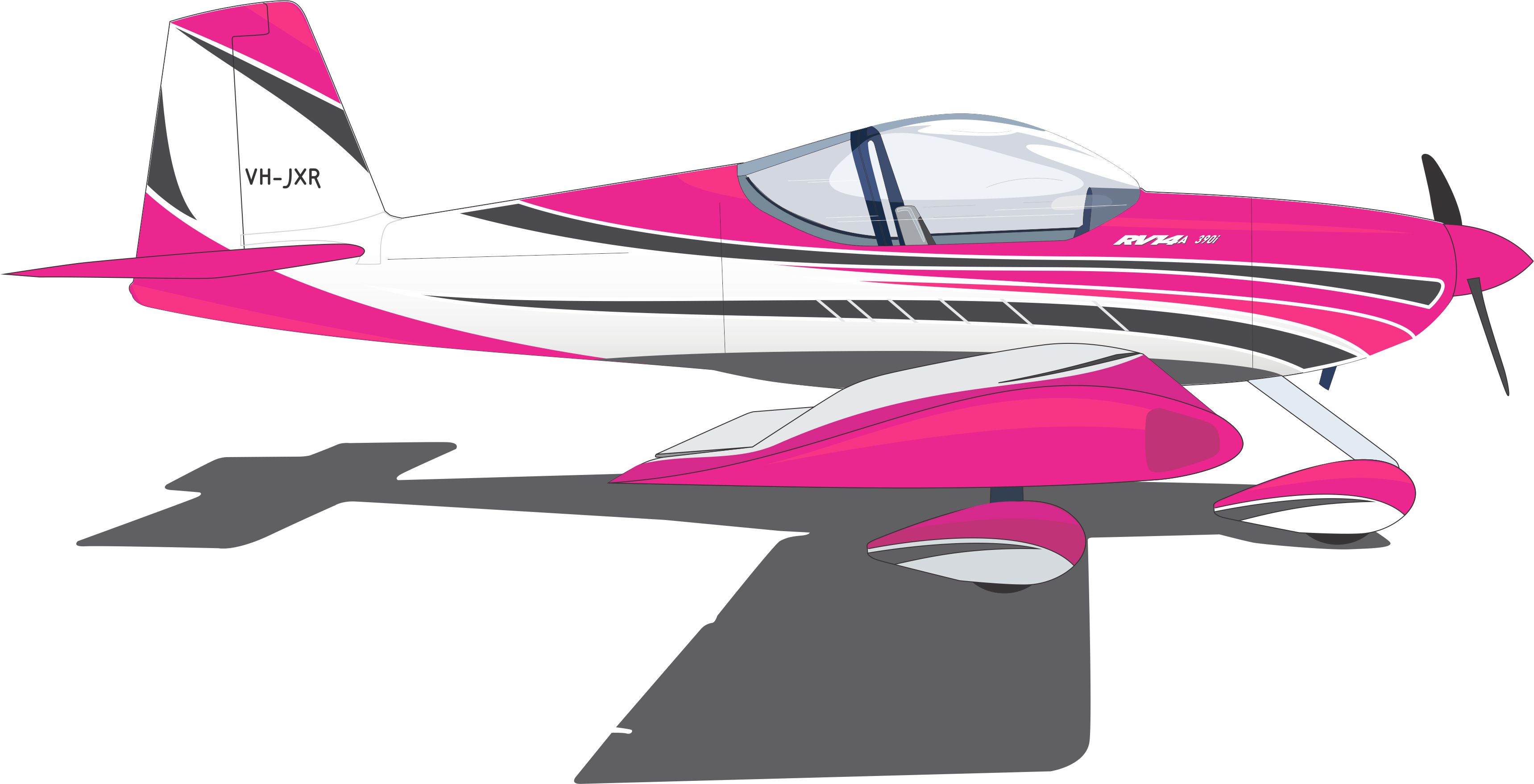 RV14A Side View Vector of color scheme for VHJXR Graphics